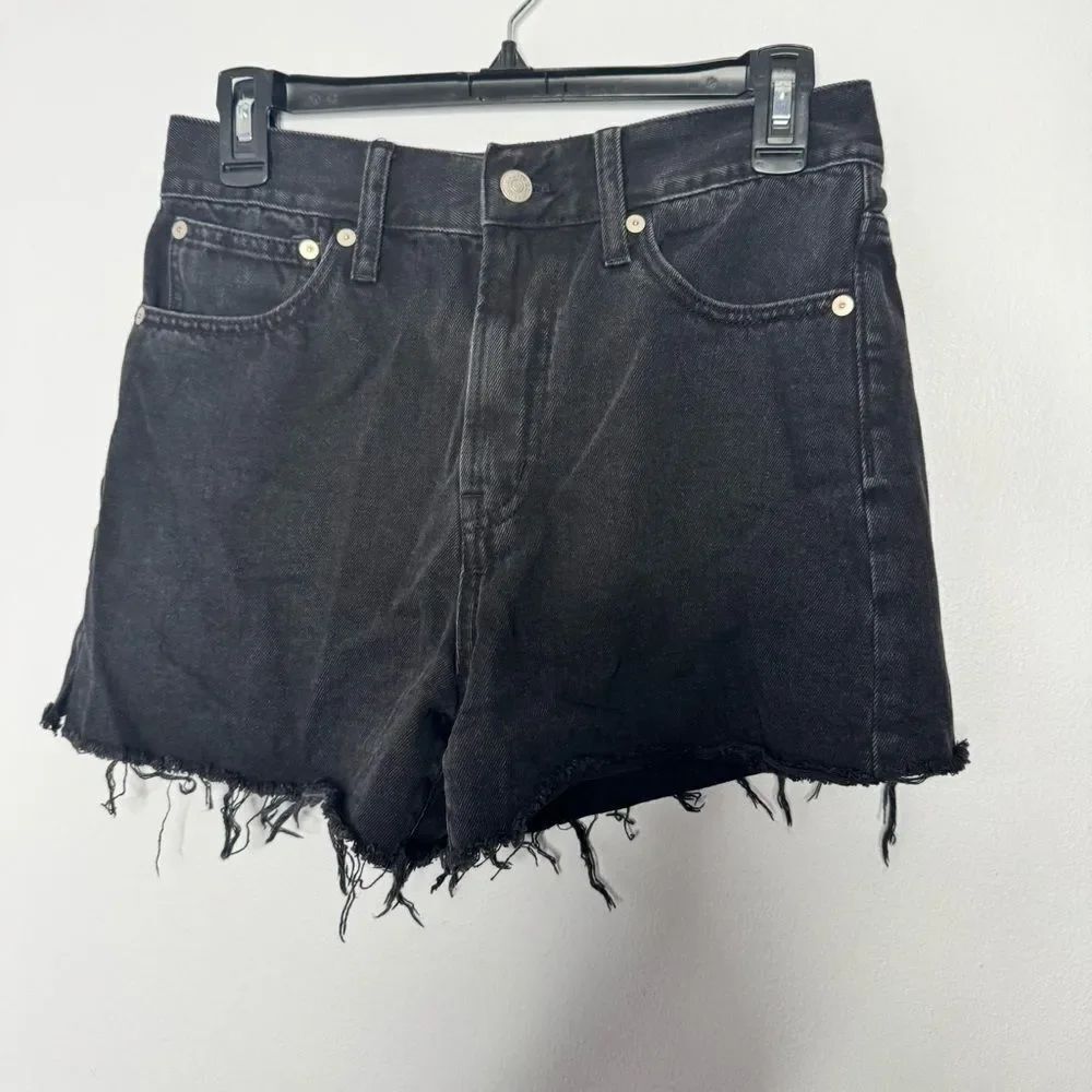 Made black denim shorts size 27